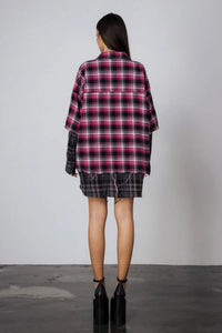 "Cherry Bombshell"  Layered Shirt - UNISEX