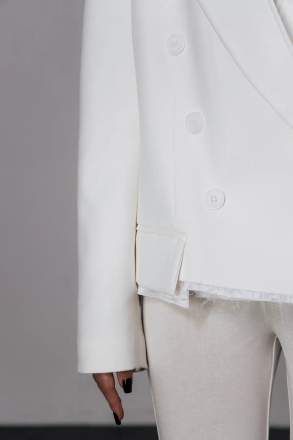 "Boulevardier" Cropped Blazer