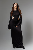 "ALECTRONA" Long Maxi Dress With Rings