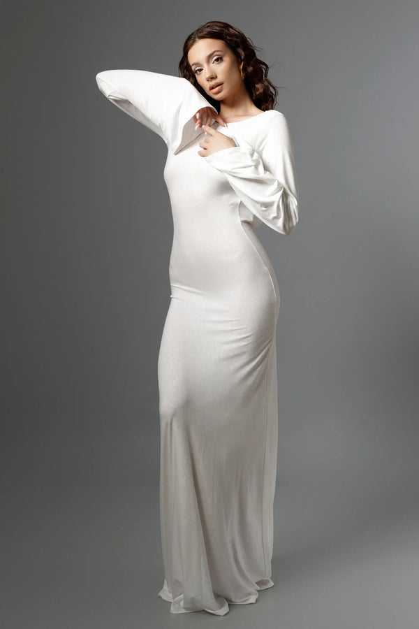 "APHRODITE" Long Maxi Dress with Open Back