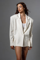 "CYBELE" White Oversized Blazer