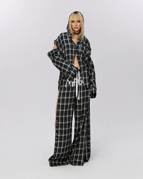 "Mercury" Oversized 3 Ways Hooded Shirt