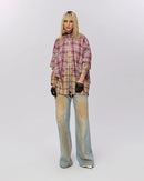 "Crush" Layered Shirt with Suspenders