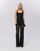 "Vapor" High Waist Lace Jeans