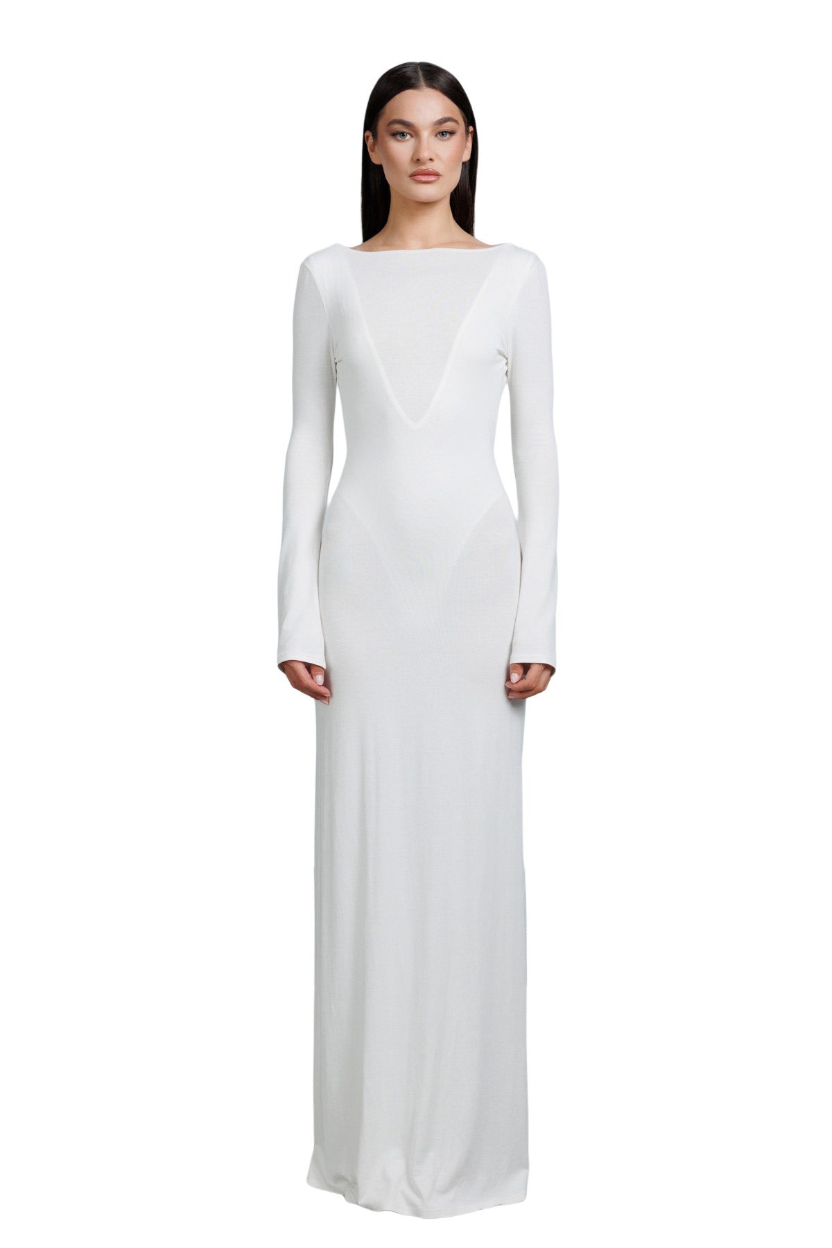 "Luce" Open Back Maxi Dress