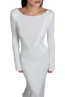 "Luce" Open Back Maxi Dress