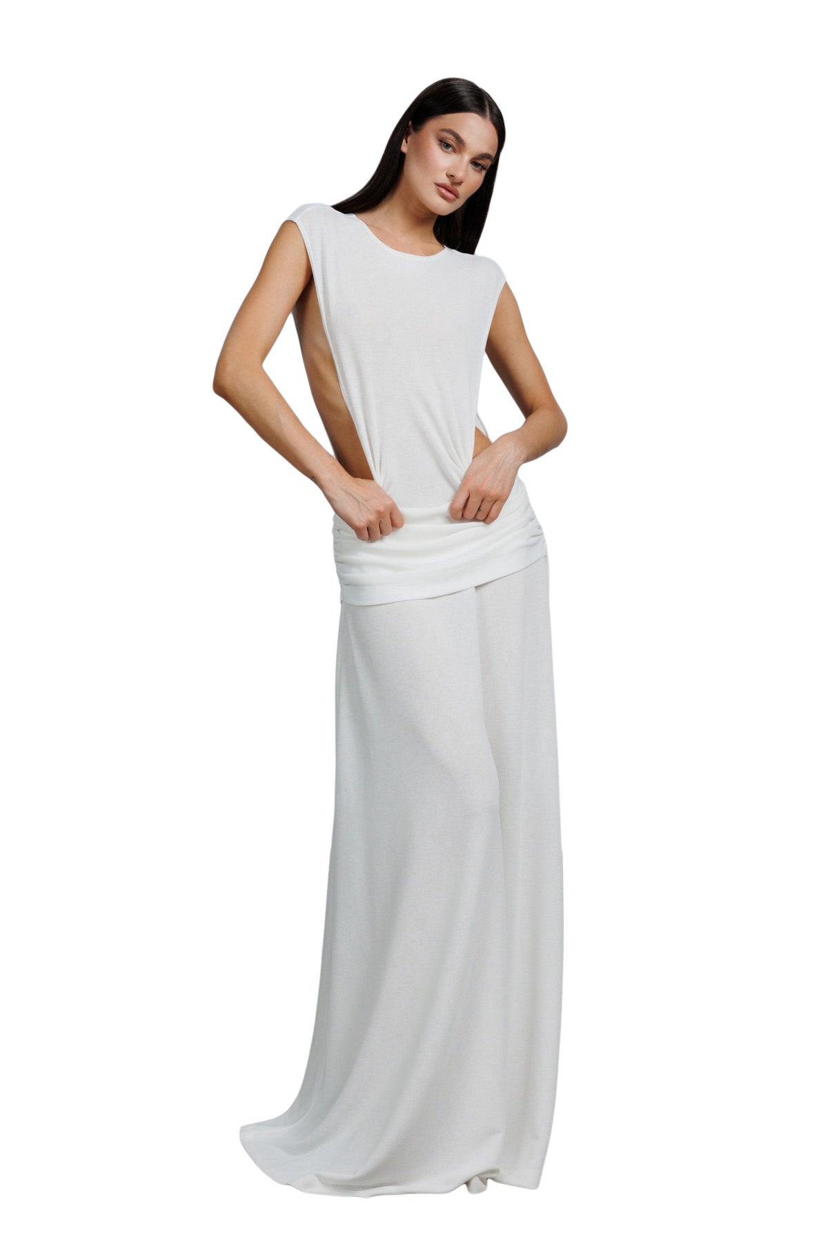 "Alba" Open Sides Maxi Dress