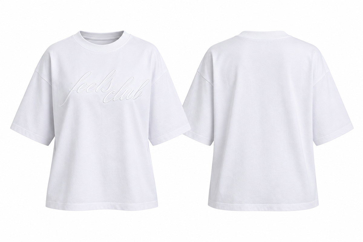 Tender Oversized White Unisex T-Shirt