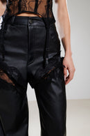 "Liminal" Lace and Leather Pants