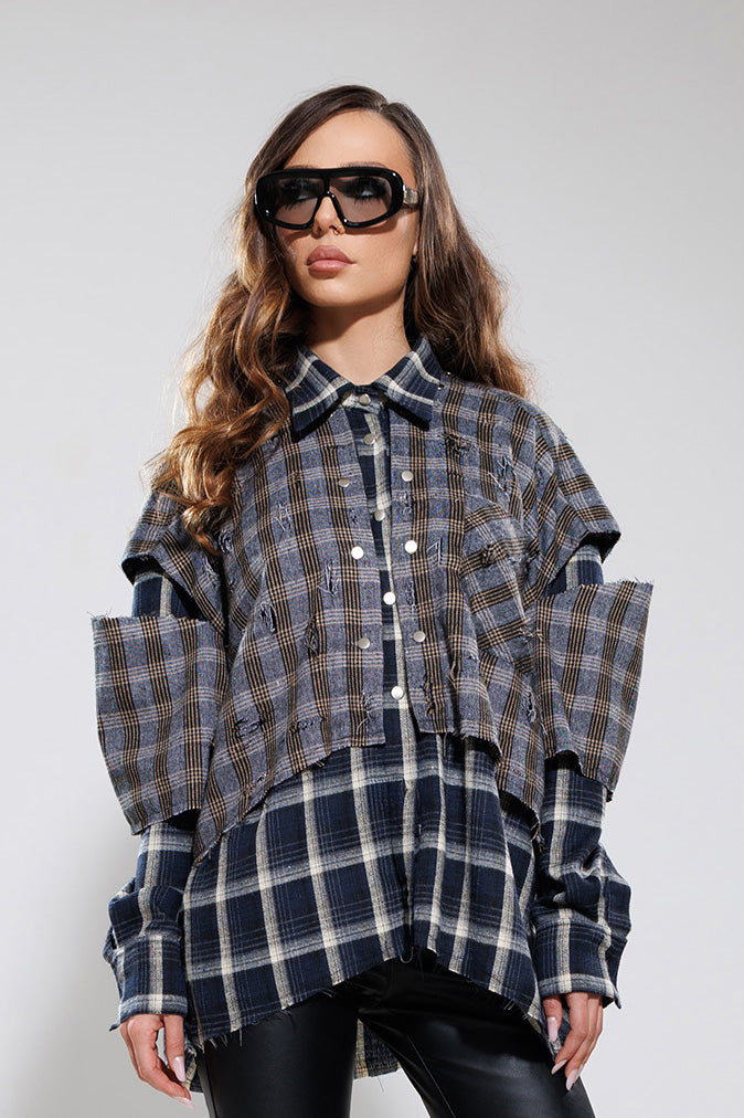 "Moon" Layered Shirt