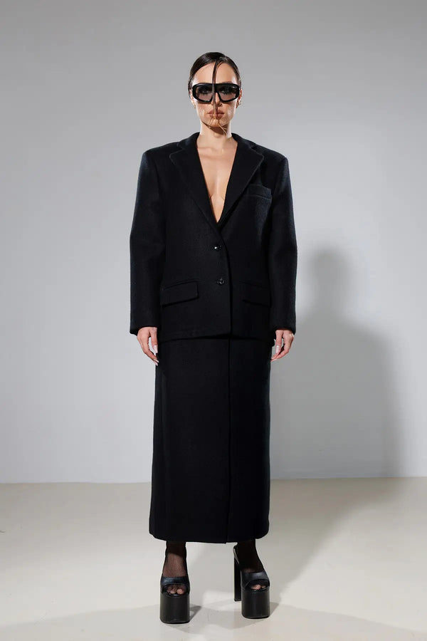 "Fortune" Detachable 2 Ways Wool Coat