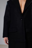 "Fortune" Detachable 2 Ways Wool Coat