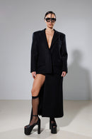 "Fortune" Detachable 2 Ways Wool Coat