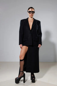 "Fortune" Detachable 2 Ways Wool Coat