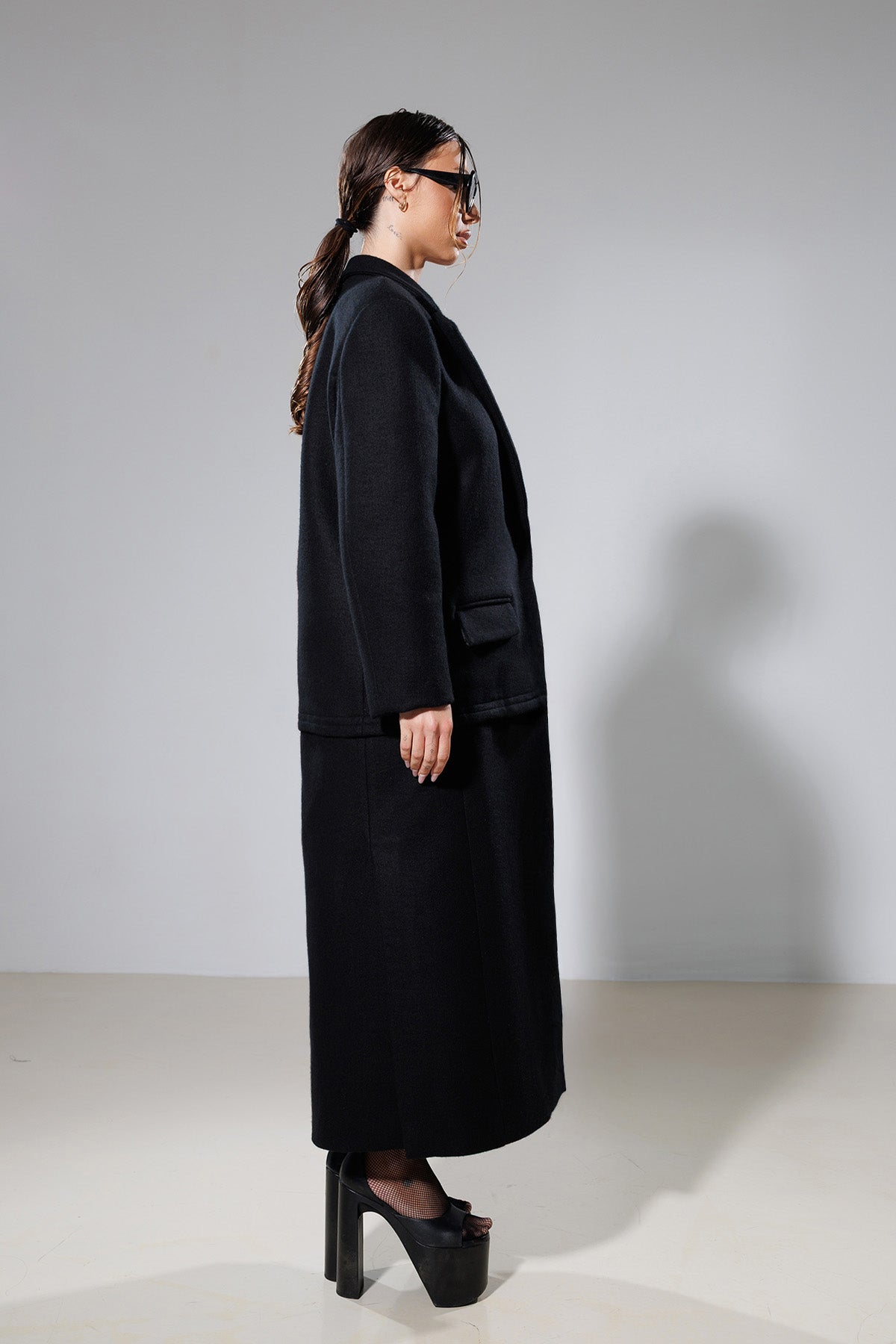 "Fortune" Detachable 2 Ways Wool Coat