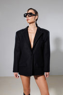 "Fortune" Detachable 2 Ways Wool Coat