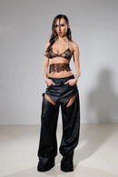 "Infinity" Faux Leather Pants