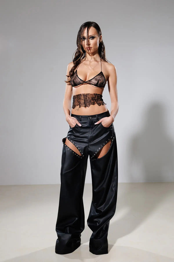 "Infinity" Faux Leather Pants