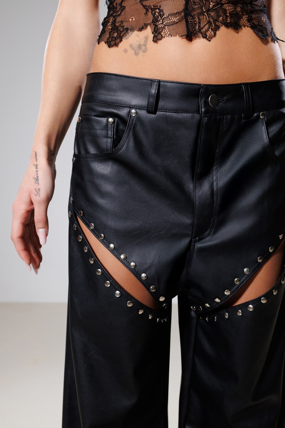 "Infinity" Faux Leather Pants