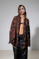 "Temperance" Oversized Lace Shirt