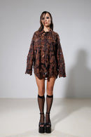 "Temperance" Oversized Lace Shirt