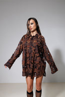"Temperance" Oversized Lace Shirt
