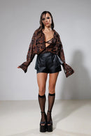 "Temperance" Oversized Lace Shirt