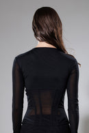 "Starseed" Mesh Shaping Blouse
