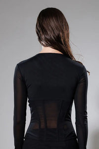 "Starseed" Mesh Shaping Blouse