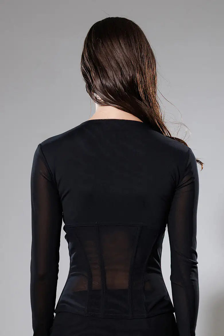 "Starseed" Mesh Shaping Blouse