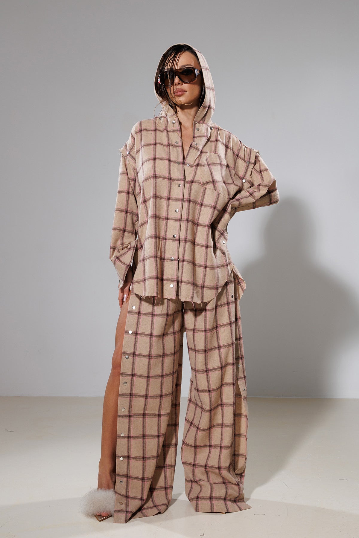 "Astral" Detachable Hooded Shirt