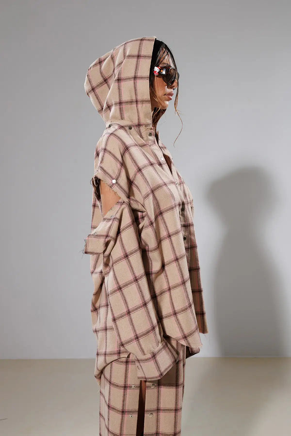 "Astral" Detachable Hooded Shirt