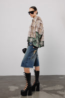 "Dual" Layered Plaid Shirt