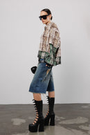 "Dual" Layered Plaid Shirt