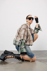 "Dual" Layered Plaid Shirt