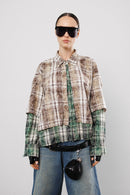 "Dual" Layered Plaid Shirt