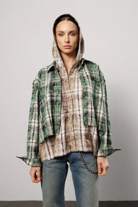 "Stay weird" Hooded Layer Shirt