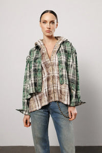 "Stay weird" Hooded Layer Shirt