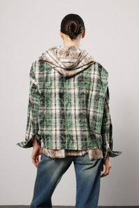 "Stay weird" Hooded Layer Shirt