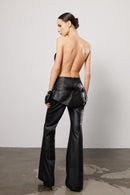 "Disconnected" Skirt Faux Leather Pants