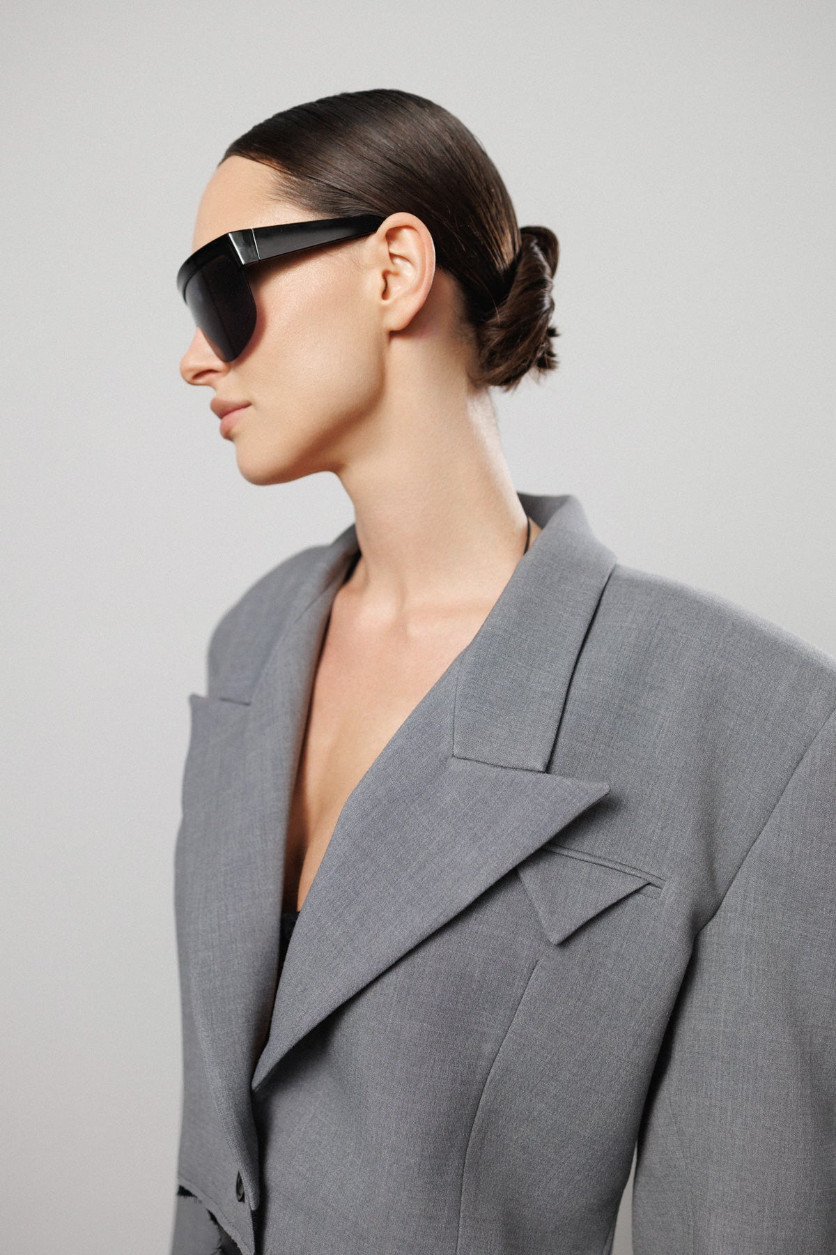 "Denial" Distressed Cropped Blazer