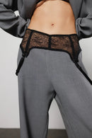 "Denial" Suspender Straps Trousers