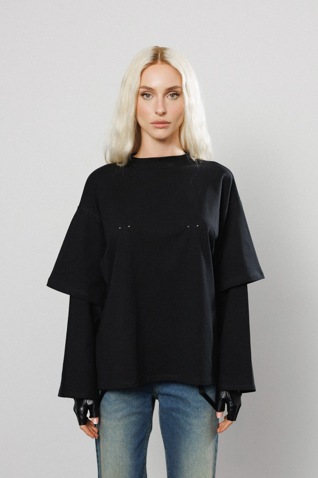 "Brb" Layer Blouse with Piercings