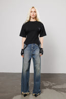 "Missyouholic" Suspender Straps Tee