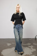 "Missyouholic" Suspender Straps Tee