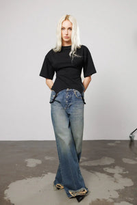 "Missyouholic" Suspender Straps Tee