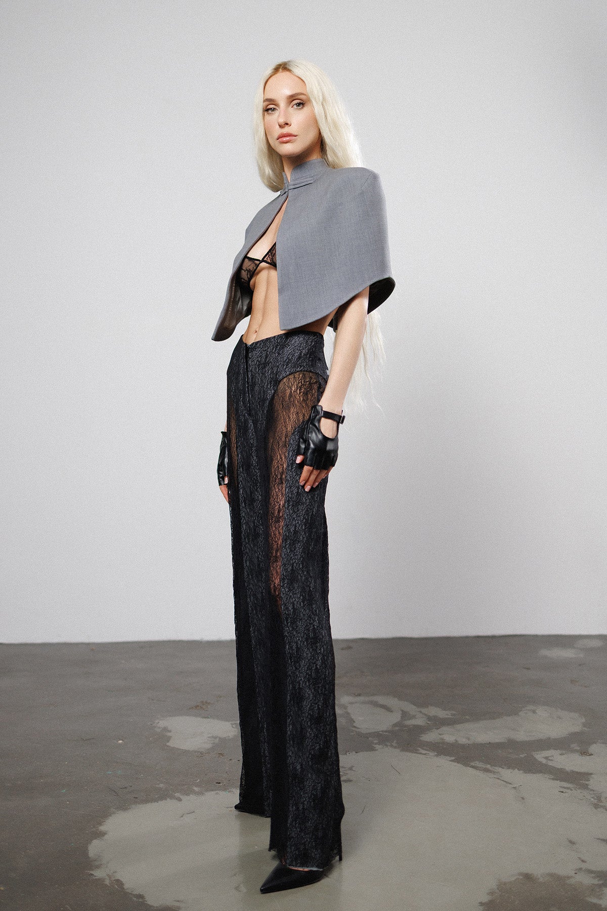 "Unbothered" Lace Trousers