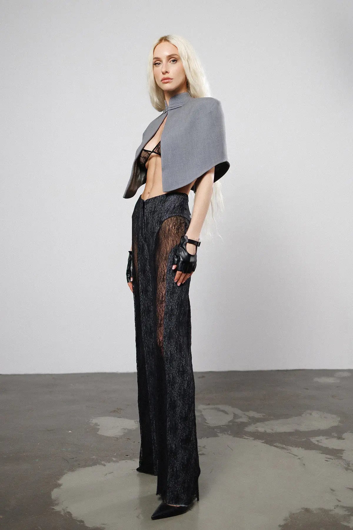 "Unbothered" Lace Trousers