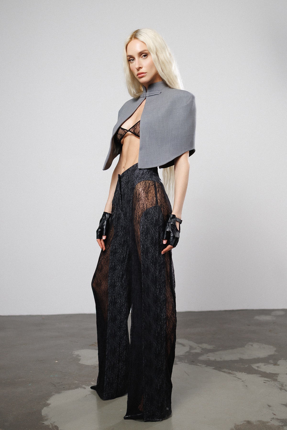 "Unbothered" Lace Trousers