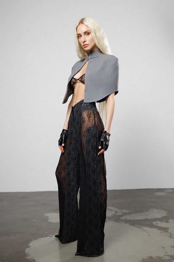 "Unbothered" Lace Trousers